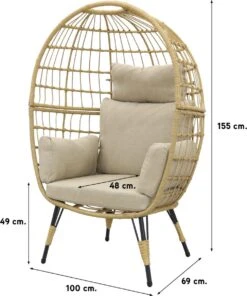 Lola Egg Relaxstoel - Natural Sand - Mand Stoel -Tuingereedschap Serie Winkel 1002x1200 4