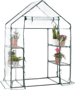 Broeikas / Tuinkas - 147 X 195 X 73 Cm - PVC Folie -Tuingereedschap Serie Winkel 1012x1200 5