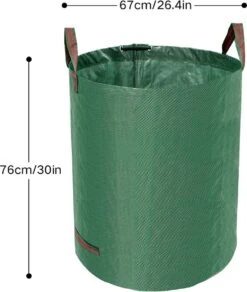 Tuin Afvalzakken - 2 Stuks - Opvouwbare Afvalzak - Tuin Afvalzak - Bladzakken - Waterstotend Tuinafvalzak - 270L -Tuingereedschap Serie Winkel 1016x1200