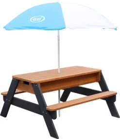 AXI Nick Zand & Water Picknicktafel In Antraciet/Bruin - Parasol Blauw/Wit - Picknick Tafel Voor Kinderen Van Hout -Tuingereedschap Serie Winkel 1031x1200 3