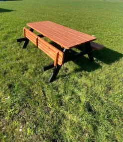 Goedkopepicknicktafels.nl | Zwart Bruine XL Picknicktafel Bruno | Tuintafel 6 Persoons | Bruin Zwart Gespoten Gedroogd Grenen Hout! -Tuingereedschap Serie Winkel 1036x1200 2