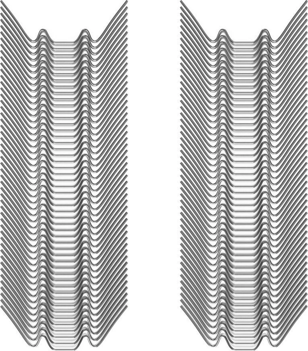 Deuba Kasklemmen RVS - 100 Stuks – Afmeting 85 X 30 X 1,5 Mm – Zilver 3 Deuba Kasklemmen RVS - 100 Stuks – Afmeting 85 X 30 X 1,5 Mm – Zilver