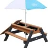 AXI Nick Zand & Water Picknicktafel In Antraciet/Bruin - Parasol Blauw/Wit - Picknick Tafel Voor Kinderen Van Hout -Tuingereedschap Serie Winkel 1063x1200 2