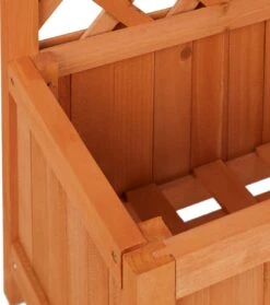 Relaxdays Plantenbak Met Klimrek - Bloembak Trellis - Rankhulp Hout - Voor Klimplanten -Tuingereedschap Serie Winkel 1063x1200 5