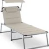 Blumfeldt Amalfi Ligstoel Tuin , Ligbed 70x37x200cm , Schuimrubberbekleding En Hoofdkussen , Rugleuning Verstelbaar Op 5 Standen , Zonnekap Voor Zonnebaden Zonder Verblind Te Worden -Tuingereedschap Serie Winkel 1066x1200 2