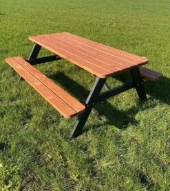Goedkopepicknicktafels.nl | Zwart Bruine XL Picknicktafel Bruno | Tuintafel 6 Persoons | Bruin Zwart Gespoten Gedroogd Grenen Hout! -Tuingereedschap Serie Winkel 1071x1200 2