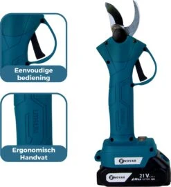 NovarGarden® Elektrische Snoeischaar NG1 - 2x Accu - Elektrisch - Takkenschaar - Op Batterij - 28mm -Tuingereedschap Serie Winkel 1095x1200 1