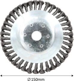 Universele Onkruidborstel Per 5 - 15CM - Max. Toerental 10.000 P/m - Onkruid Verwijderen - Onkruidverwijderaar - Tuingereedschap - Onkruidborstel Bosmaaier - Opzetstuk - SET -Tuingereedschap Serie Winkel 1107x1200