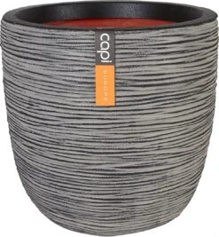 Capi Europe - Bloempot Bol Rib NL - 35x34 - Antraciet - Voor Binnen En Buiten - KOFZ932 -Tuingereedschap Serie Winkel 1109x1200 4