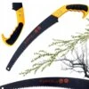 Tuin Handzaag - Takkenzaag - 17 Cm - Geel / Zwart - 350 Mm - Dubbel Gekarteld - Rubberen Handvat - Snoeizaag - Boomzaag - Houtzaag - Handzaag - Tuinieren