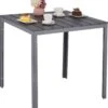Relaxdays Tuintafel Vierkant - Grijze Buitentafel - Eettafel Tuin - Moderne Balkontafel -Tuingereedschap Serie Winkel 1114x1200 3