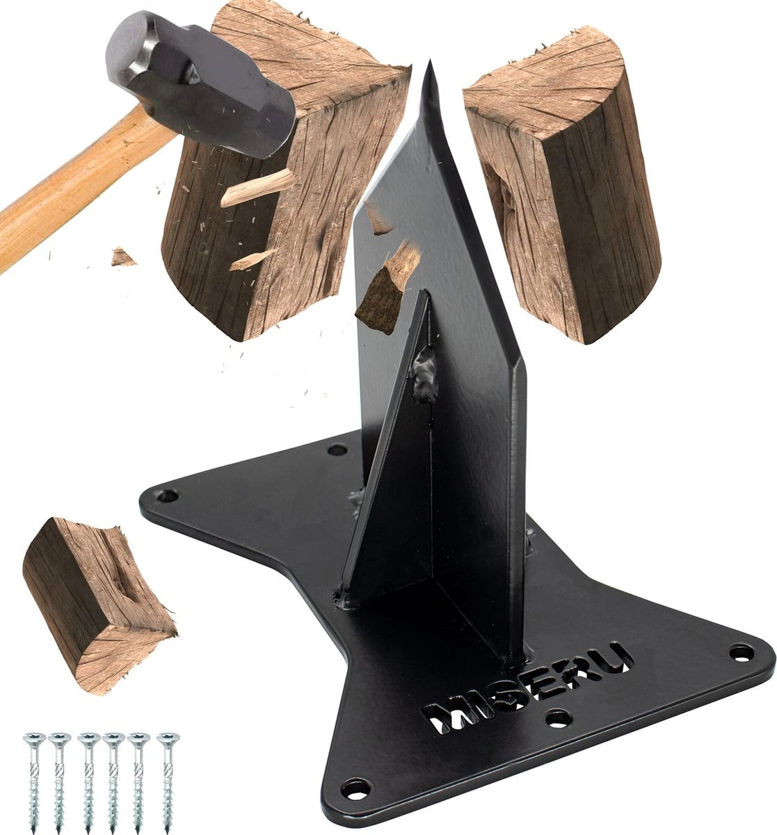 Miseru Houtklover – Geen Bijl Nodig – No Axe - Houtsplijter – Houtkliever – HANDMADE In Holland - Houtklover Voor Aanmaakhout – Metaal 3 Miseru Houtklover – Geen Bijl Nodig – No Axe - Houtsplijter – Houtkliever – HANDMADE In Holland - Houtklover Voor Aanmaakhout – Metaal