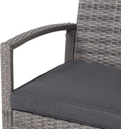 Casaria Polyrattan Loungeset – 2 Stoelen 1 Bank 1 Tafel - Antraciet -Tuingereedschap Serie Winkel 1126x1200 1