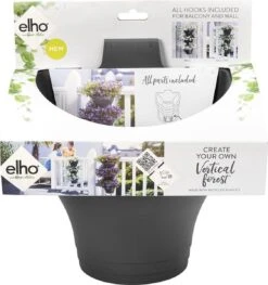 Elho Corsica Vertical Forest 24 - Bloempot Voor Balkonbuiten - Ø 26.7 X H 29.7 Cm - Zwart/Antraciet -Tuingereedschap Serie Winkel 1126x1200 3