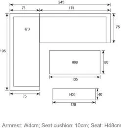 Blakes Lounge Diningset - 4 Delig - Donker Grijs -Tuingereedschap Serie Winkel 1132x1200 3