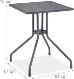 Relaxdays Tuintafel Vierkant - Buitentafel - Kleine Eettafel Tuin - Balkontafel Kunststof 12 Relaxdays Tuintafel Vierkant - Buitentafel - Kleine Eettafel Tuin - Balkontafel Kunststof -Tuingereedschap Serie Winkel 1134x1200 4