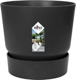 Elho Greenville Rond 30 - Grote Bloempot Voor Buiten - Gemaakt Van Gereycled Plastic - Ø 29.5 X H 27.8 Cm - Living Black -Tuingereedschap Serie Winkel 1134x1200 9