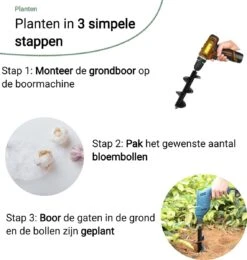 MaatWorkz - Grondboor - 25 CM - Boormachine - Bollenplanter - Moestuin - Palenboor - Boor - Tuin 17 MaatWorkz - Grondboor - 25 CM - Boormachine - Bollenplanter - Moestuin - Palenboor - Boor - Tuin -Tuingereedschap Serie Winkel 1138x1200