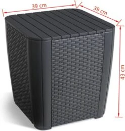 ALLIBERT Keter Luzon Opbergtafel - 39x39x43cm - Donkergrijs 29 ALLIBERT Keter Luzon Opbergtafel - 39x39x43cm - Donkergrijs -Tuingereedschap Serie Winkel 1144x1200 2