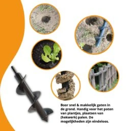 Grondboor Voor Boormachine - 8x25 Cm - Zwart 16 Grondboor Voor Boormachine - 8x25 Cm - Zwart -Tuingereedschap Serie Winkel 1157x1200 2