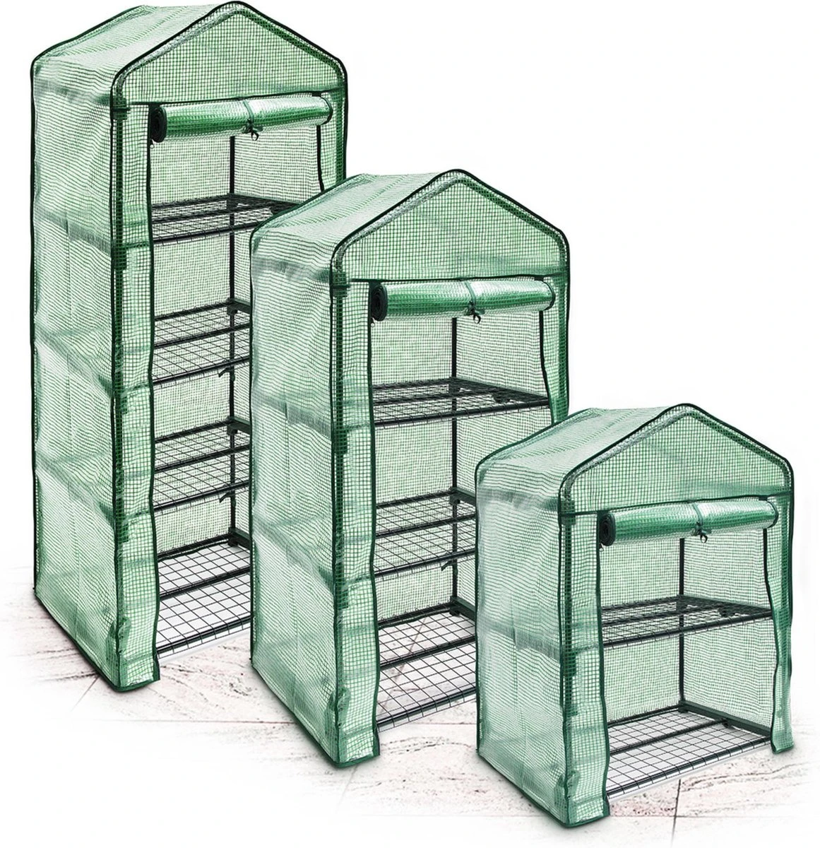 Relaxdays Kas Met Folie Voor In De Tuin Of Op Het Balkon - Tuinkas - Broeikas - Kweekkas - 4 4 Relaxdays Kas Met Folie Voor In De Tuin Of Op Het Balkon - Tuinkas - Broeikas - Kweekkas - 4 - Afbeelding 2