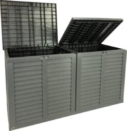 MaxxGarden Kussenbox - Tuin Opbergkist - Opbergbox - 750 L - 155x66x80 Cm - Grijs -Tuingereedschap Serie Winkel 1164x1200 4
