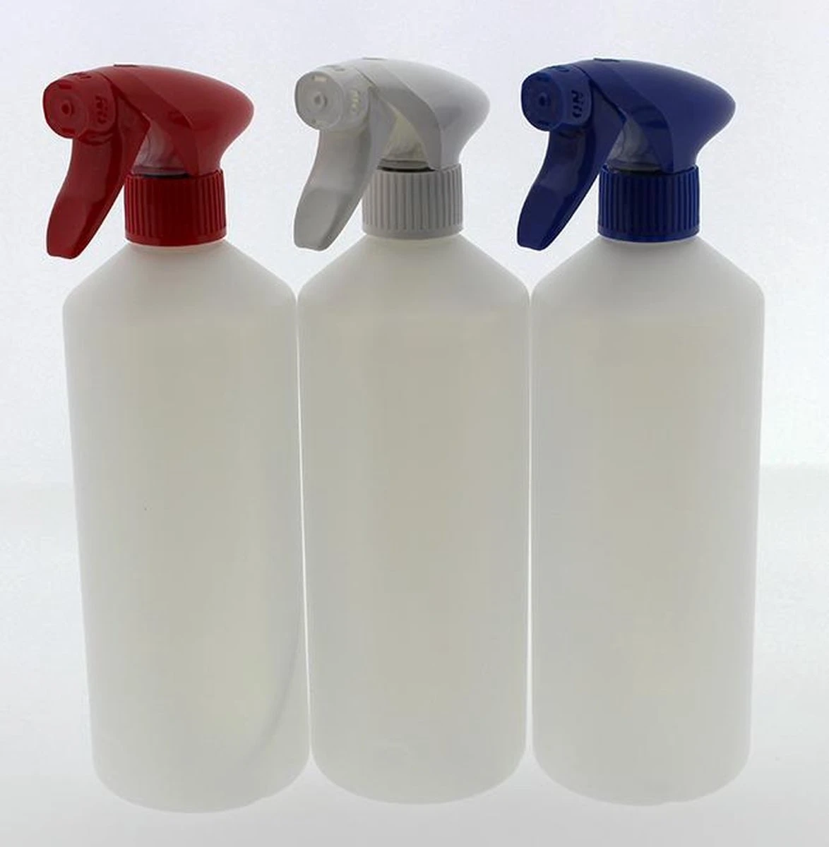 Set Van 3 Lege Sprayflacons 750ml | Professionele Afsluitbare Spraykop | 1 Rode - 1 Witte - 1 Blauwe Spraykop | Navulbaar 3 Set Van 3 Lege Sprayflacons 750ml | Professionele Afsluitbare Spraykop | 1 Rode - 1 Witte - 1 Blauwe Spraykop | Navulbaar