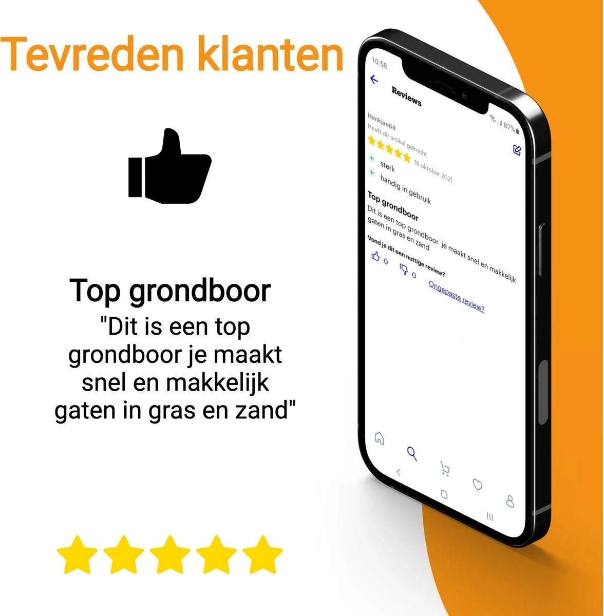 Grondboor Voor Boormachine - 8x25 Cm - Zwart 11 Grondboor Voor Boormachine - 8x25 Cm - Zwart - Afbeelding 9