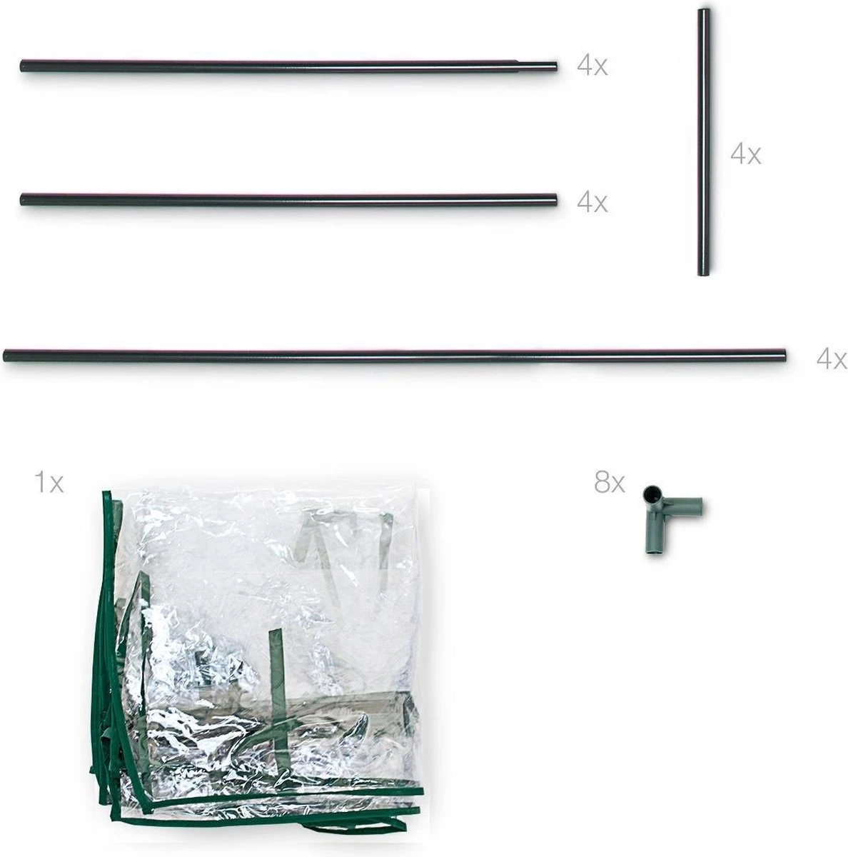 Relaxdays Tomatenkas 150x100x50 Cm - Tuinkas Tomaten - Foliekas - Serre - Kweekkas - PVC 14 Relaxdays Tomatenkas 150x100x50 Cm - Tuinkas Tomaten - Foliekas - Serre - Kweekkas - PVC - Afbeelding 12