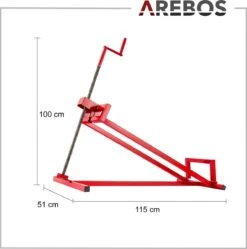 AREBOS Zitmaaierkrik Zitmaaier Kriksysteem Krik Hijstoestel Reinigingshulp 400kg -Tuingereedschap Serie Winkel 1188x1200 2