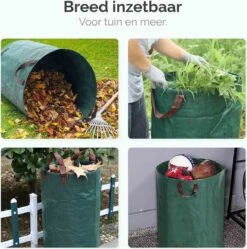 Goliving Tuinafvalzak - Set Van 2- Tuinafvalzakken Opvouwbaar - Tuinzak - Tuinafvalemmer - 2x 280 Liter - Groen -Tuingereedschap Serie Winkel 1189x1200 1