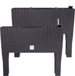 Prosperplast Kunststof Rato Plantenbak Op Poten Met Irrigatiesysteem Antraciet 80 X 33 X 62 Cm - 72 Liter - Balkonbakken/bloembakken -Tuingereedschap Serie Winkel 1191x1200 13