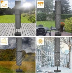 Kingsleeve Parasolhoes Tot Ø 330cm - Weerbestendig Robuust - Grijs -Tuingereedschap Serie Winkel 1192x1200 5