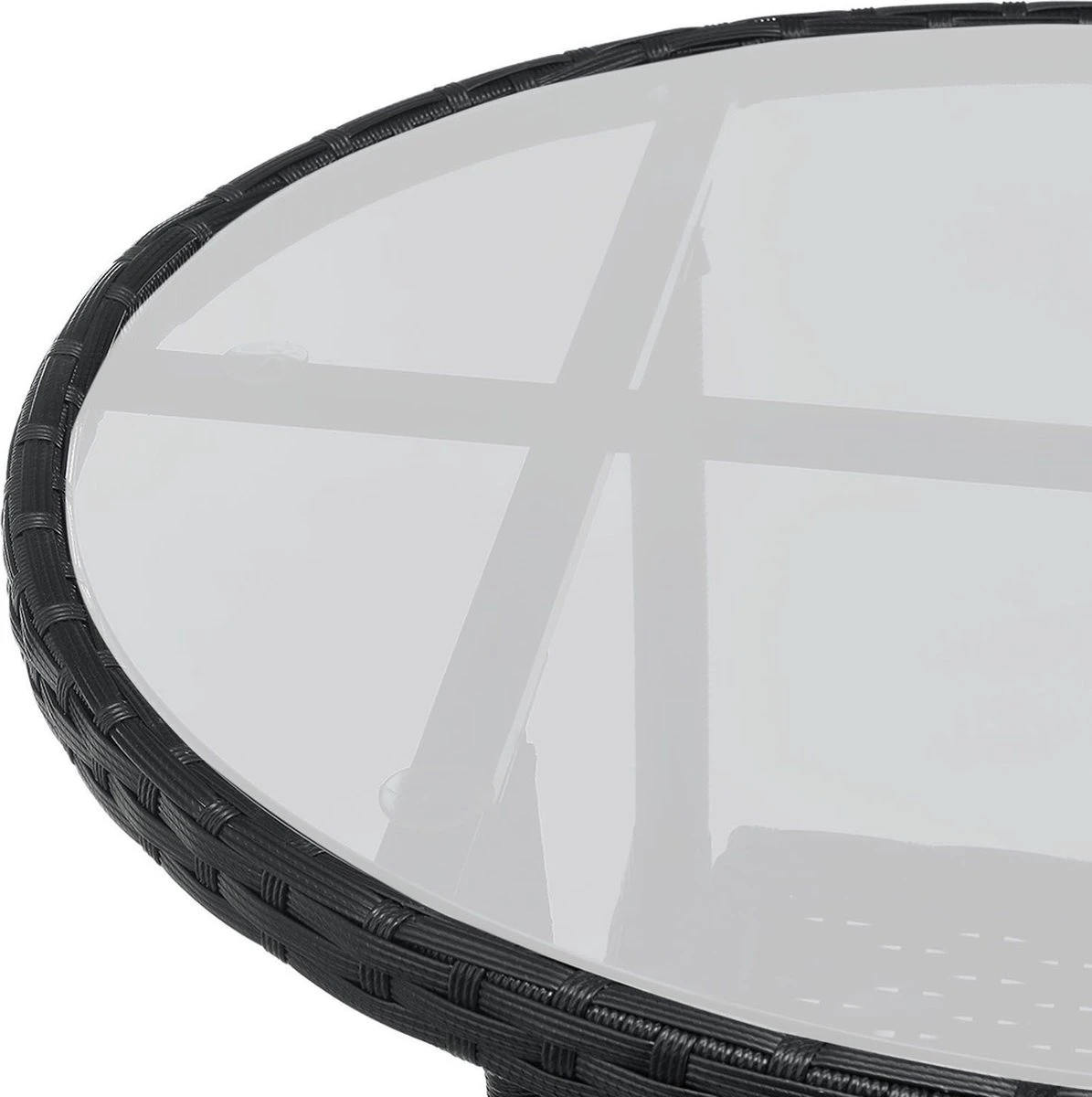 Polyrotan Balkonset - Bayamo - 3-delig - Zwart 12 Polyrotan Balkonset - Bayamo - 3-delig - Zwart - Afbeelding 10