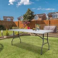 LifeGoods Klaptafel - Inklapbaar - 70x180cm - Verstelbare Vouwtafel - Weerbestendig - Wit -Tuingereedschap Serie Winkel 1198x1200 18