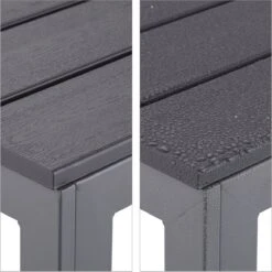 Relaxdays Tuintafel Vierkant - Grijze Buitentafel - Eettafel Tuin - Moderne Balkontafel -Tuingereedschap Serie Winkel 1198x1200 21