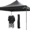 MaxxGarden Easy-up Partytent - 3x3m - Standaard - Waterdicht - Opvouwbaar - Inclusief Draagtas - Zwart