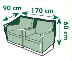 Nature - Tuinmeubelhoes - Beschermhoes Voor Loungebank - 2-zits - H60 X 170 X 90cm -Tuingereedschap Serie Winkel 1200x1027 1