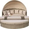 Merkloos Zonneeiland, Beige, Loveseat, Relax-eiland, Loungebed, Ligbed, Loungeset,"Riva" -Tuingereedschap Serie Winkel 1200x1027 6