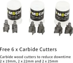 T-Mech Slotkast Frees – Freesmal Deurslot - Inclusief 6 Hardmetalen Frezen - 43 Cm H X 20 Cm B X 15 Cm D - Nauwkeurige Frees In 5 Minuten -Tuingereedschap Serie Winkel 1200x1039 1