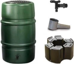 Regenton Voordeelset | Harcostar 227liter Groen + Standaard + Vulautomaat.