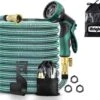 IBright Extra Sterke Uitrekbare Tuinslang - Flexibel - 15 Meter - Inclusief Opbergtas ,Sproeier ,Koppelstuk En Ophanghaak - Groen -Tuingereedschap Serie Winkel 1200x1065 4