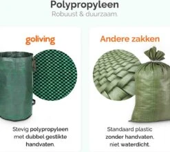 Goliving Tuinafvalzak - Set Van 2- Tuinafvalzakken Opvouwbaar - Tuinzak - Tuinafvalemmer - 2x 280 Liter - Groen -Tuingereedschap Serie Winkel 1200x1068 1