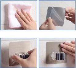 Bezem Houder - Zelfklevend - Zilverkleurig -Tuingereedschap Serie Winkel 1200x1068 2