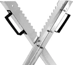 Merkloos Monzana Zaagbok - Metaal Opvouwbaar 83x81x88cm - Zilver -Tuingereedschap Serie Winkel 1200x1069 1