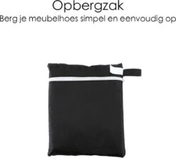Merkloos Beschermhoes Voor Tuinmeubelen - 250x250x90cm - Zwart -Tuingereedschap Serie Winkel 1200x1078 5
