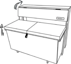 Balkonset 3in1: Bank | Tafel | Opbergruimte. Hout, Medium 95cm. -Tuingereedschap Serie Winkel 1200x1085 3