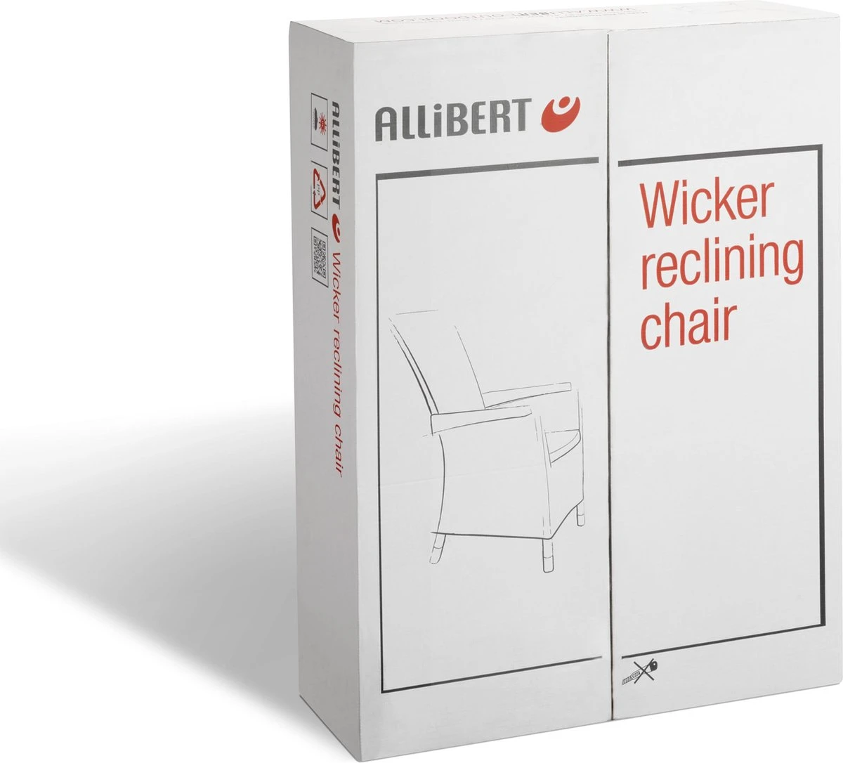 Allibert Vermont Verstelbare Tuinstoel - 64x68x107cm - Grafiet 4 Allibert Vermont Verstelbare Tuinstoel - 64x68x107cm - Grafiet - Afbeelding 2