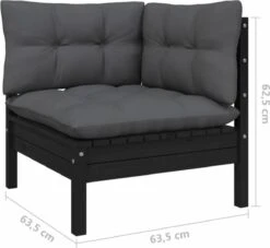 VidaXL 3-delige Loungeset Met Kussens Massief Grenenhout Zwart 25 VidaXL 3-delige Loungeset Met Kussens Massief Grenenhout Zwart -Tuingereedschap Serie Winkel 1200x1103 3