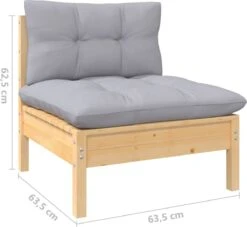 VidaXL 3-delige Loungeset Met Grijze Kussens Massief Grenenhout -Tuingereedschap Serie Winkel 1200x1105 2
